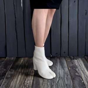 split toe tabi ankle boots leather winter women boots white (2)